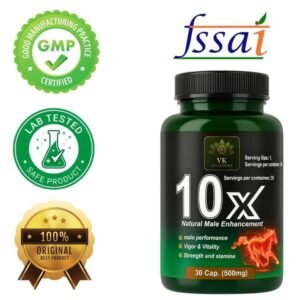 10x Natural Male Enhancement - Increase Stamina & Performance Capsules